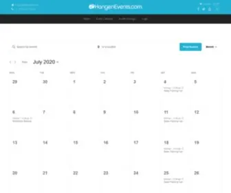 Kangenevents.com(Upcoming Events) Screenshot