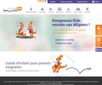 Kangouroukids.fr(Services de garde d'enfants partout en France. Toutes les solutions) Screenshot