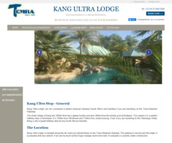 Kangultralodge.com(Kang Ultra Lodge in Kang) Screenshot