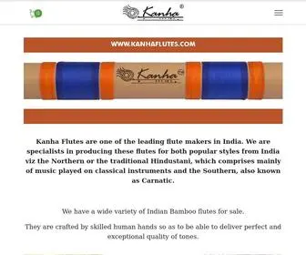 Kanhaflutes.com(Kanha Flutes) Screenshot