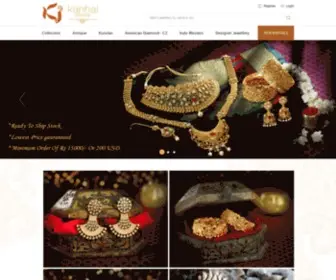 Kanhaijewels.com(Imitation jewellery manufacturers) Screenshot