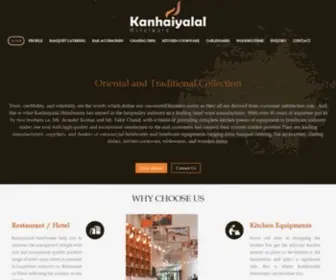 Kanhaiyalalhotelwares.com(Hotelware Manufacturers) Screenshot