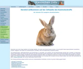 Kaninchen-Info.de(Die Infoseite fr Kaninchenhalter) Screenshot
