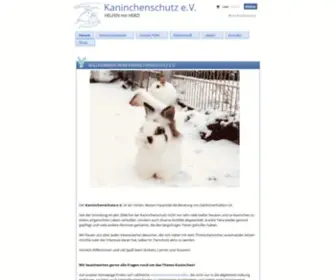 Kaninchenschutz.de(Kaninchenschutz e.V) Screenshot