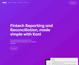 Kanipayments.com(Fintech Reporting and Reconciliation Made Simple) Screenshot