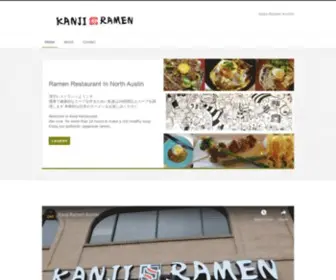 Kanjiramen.com(Ramen Restaurant in North Austin) Screenshot