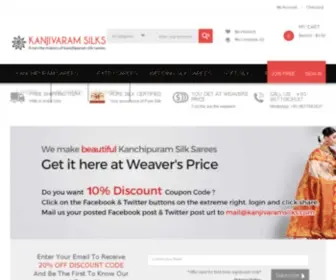Kanjivaramsilks.com(Kanjivaram Silk Sarees Online from Kanchi @) Screenshot