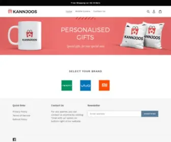 Kannjoos.com(Personalized Gifting Shop) Screenshot