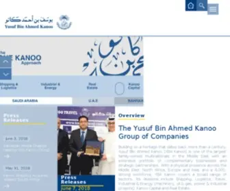 Kanoo.com(The Yusuf Bin Ahmed Kanoo Group of Companies) Screenshot
