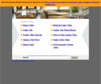 Kanoon-Tab.net(The Leading Kanoon Tab Site on the Net) Screenshot