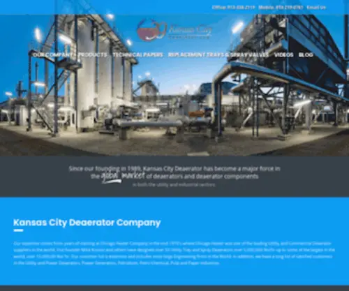 Kansascitydeaerator.com(Deaerator Manufacturer) Screenshot