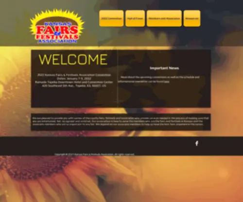 Kansasfairsassociation.com(Kansas Fairs & Festivals Association) Screenshot