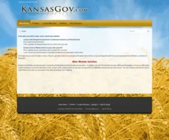 Kansasgov.com(WEB MODULES and more for managing your content in your government or small business website) Screenshot