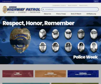 Kansashighwaypatrol.org(The Kansas Highway Patrol) Screenshot