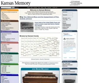 Kansasmemory.org(Kansas Memory) Screenshot