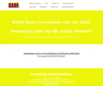 Kansasnursingstudents.org(Kansas Association of Nursing Students) Screenshot