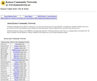 Kansastowns.us(Kansas Community Networks) Screenshot