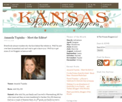 Kansaswomenbloggers.com(Kansas Women Bloggers) Screenshot