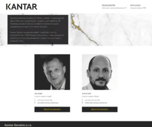 Kantar.sk(KANTAR Slovensko) Screenshot