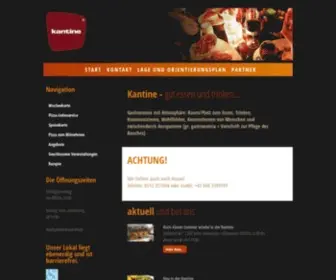 Kantine.co.at(Kantine, Gasthaus Innsbruck) Screenshot