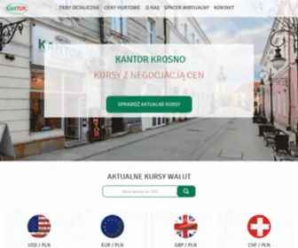 Kantor-Krosno.pl(KURSY WYMIANY WALUT) Screenshot