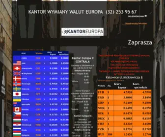 Kantoreuropa.pl(Kantor Katowice Europa telefon 48 32 253 95 67. Nasz kantor w katowicach nawiąże wspólprace z) Screenshot