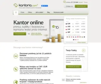 Kantoria.com(Kantor internetowy) Screenshot