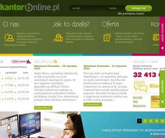 Kantoronline.pl(Kantor internetowy) Screenshot