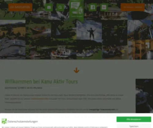 Kanu-Aktiv-Tours.de(Kanu Aktiv Tours) Screenshot