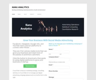 Kanuanalytics.com(KANU ANALYTICS) Screenshot