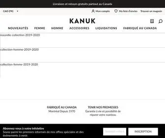 Kanuk.com(Manteaux d'hiver) Screenshot