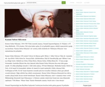 Kanunisultansuleyman.gen.tr(Kanuni Sultan Süleyman) Screenshot