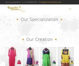 Kanushricreations.com(Kanushri Creations) Screenshot