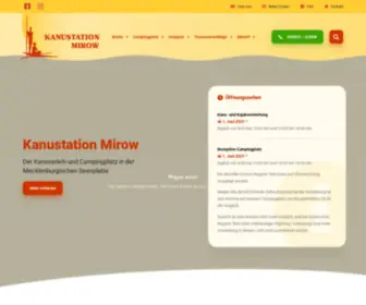 Kanustation.de(Kanustation Mirow) Screenshot