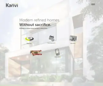 Kanvihomes.com(Edmonton Home Builder) Screenshot