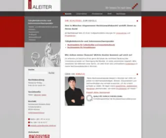 Kanzlei-Aleiter.de(Rechtsanwaltskanzlei München) Screenshot