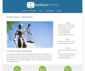 Kanzlei-Franz.com(Rechtsanwalt Christian D) Screenshot