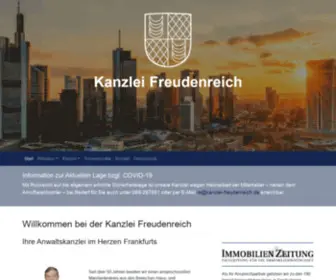 Kanzlei-Freudenreich.de(Kanzlei Freudenreich Frankfurt) Screenshot