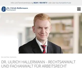 Kanzlei-Hallermann.de(Rechtsanwalt und Fachanwalt für Arbeitsrecht) Screenshot