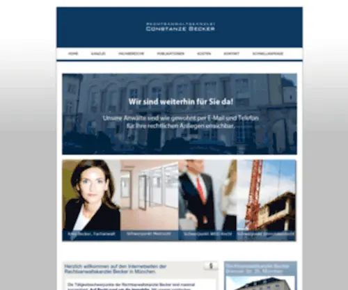 Kanzleibecker.com(Rechtsanwaltskanzlei Constanze Becker) Screenshot