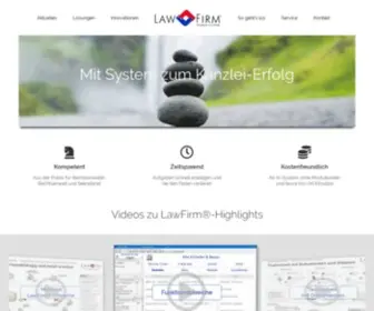 Kanzleirechner.de(Premium Anwaltssoftware LawFirm®) Screenshot