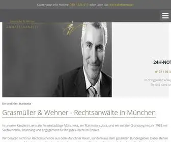 Kanzleiwehner.de(Rechtsanwalt in München) Screenshot