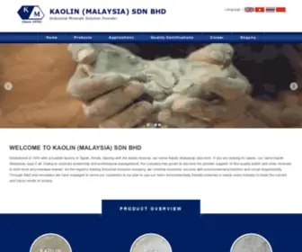 Kaolin.com.my(Sericite Supplier Malaysia) Screenshot