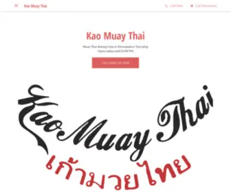 Kaomuaythai.com(Kao Muay Thai) Screenshot