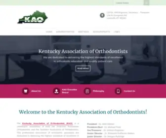 Kaortho.org(Kentucky Association of Orthodontists) Screenshot