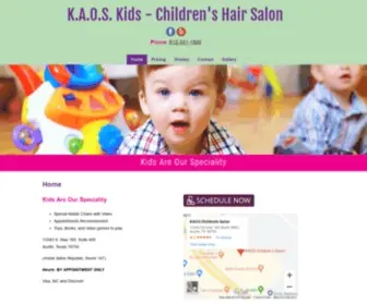 Kaos-Kids.com(Children's Hair Salon) Screenshot