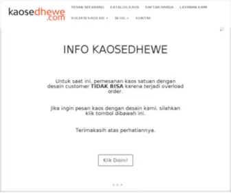 Kaosedhewe.com(Kaosedhewe 2021) Screenshot