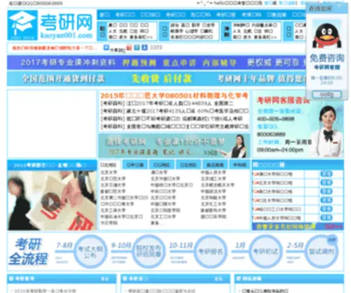 Kaoyan001.com(考研网) Screenshot