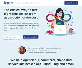 Kapa99.com(Best Unlimited Graphic Design Services) Screenshot