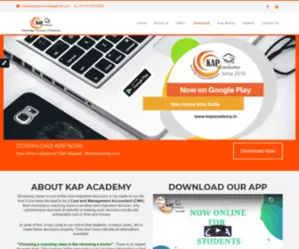 Kapacademy.in(CMA coaching institute in Vadodara) Screenshot